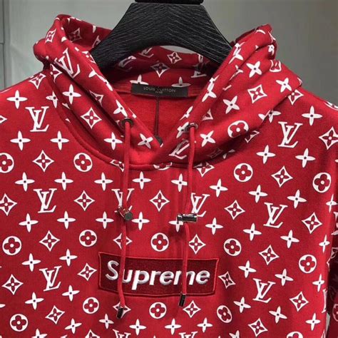 felpa louis vuitton supreme fake|louis vuitton x supreme original.